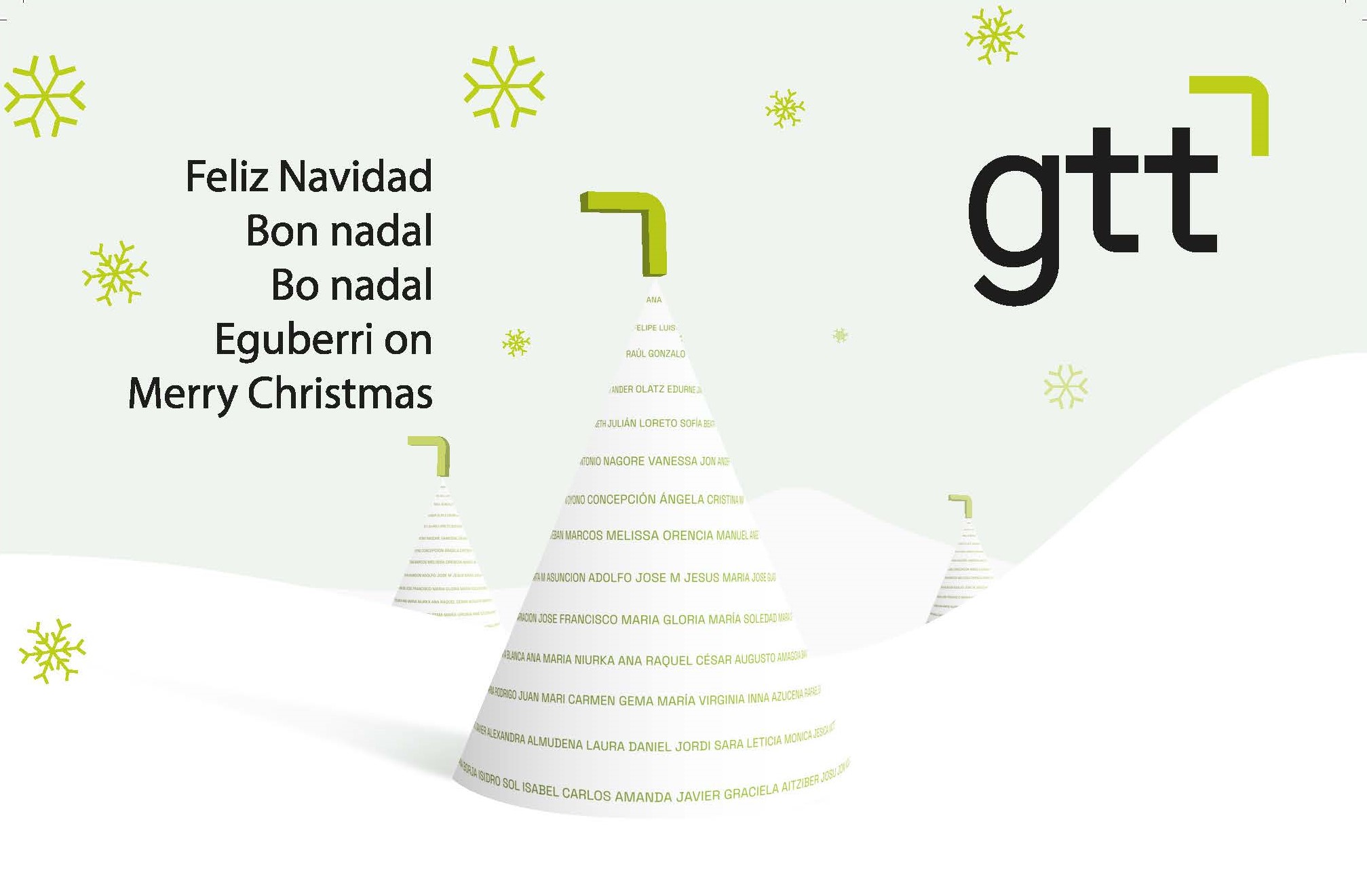 Desde grupo gtt os deseamos una Feliz Navidad